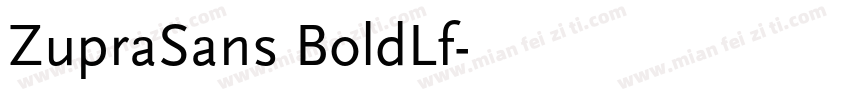 ZupraSans BoldLf字体转换